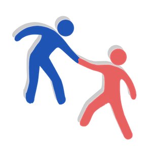 Helping up